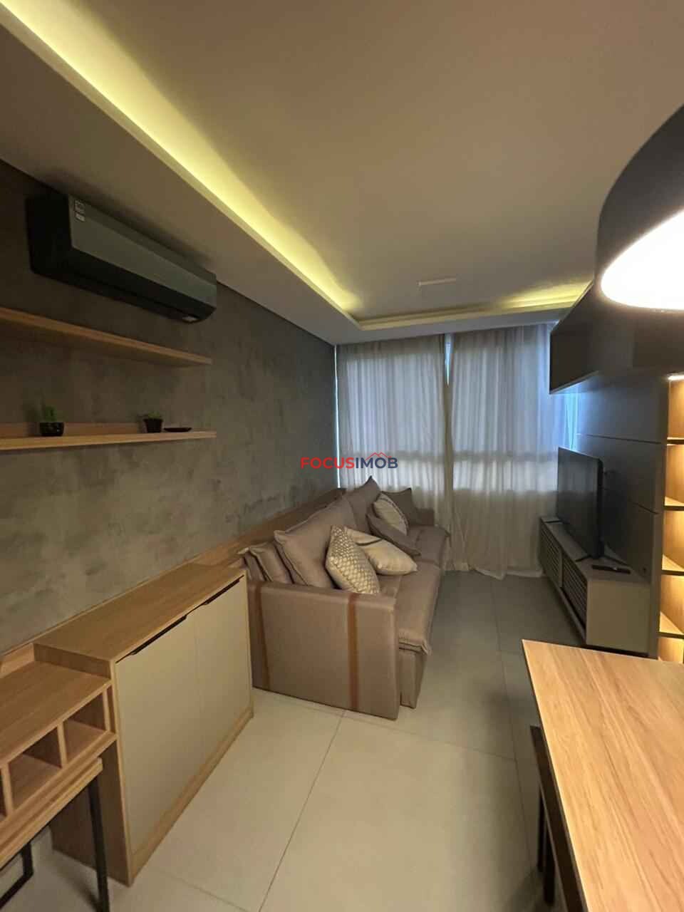 Apartamento Mobiliado para Alugar com 52 m², 2 Quartos e 2 banheiros, 1 Vaga coberta, R$2.500,00 Mensal