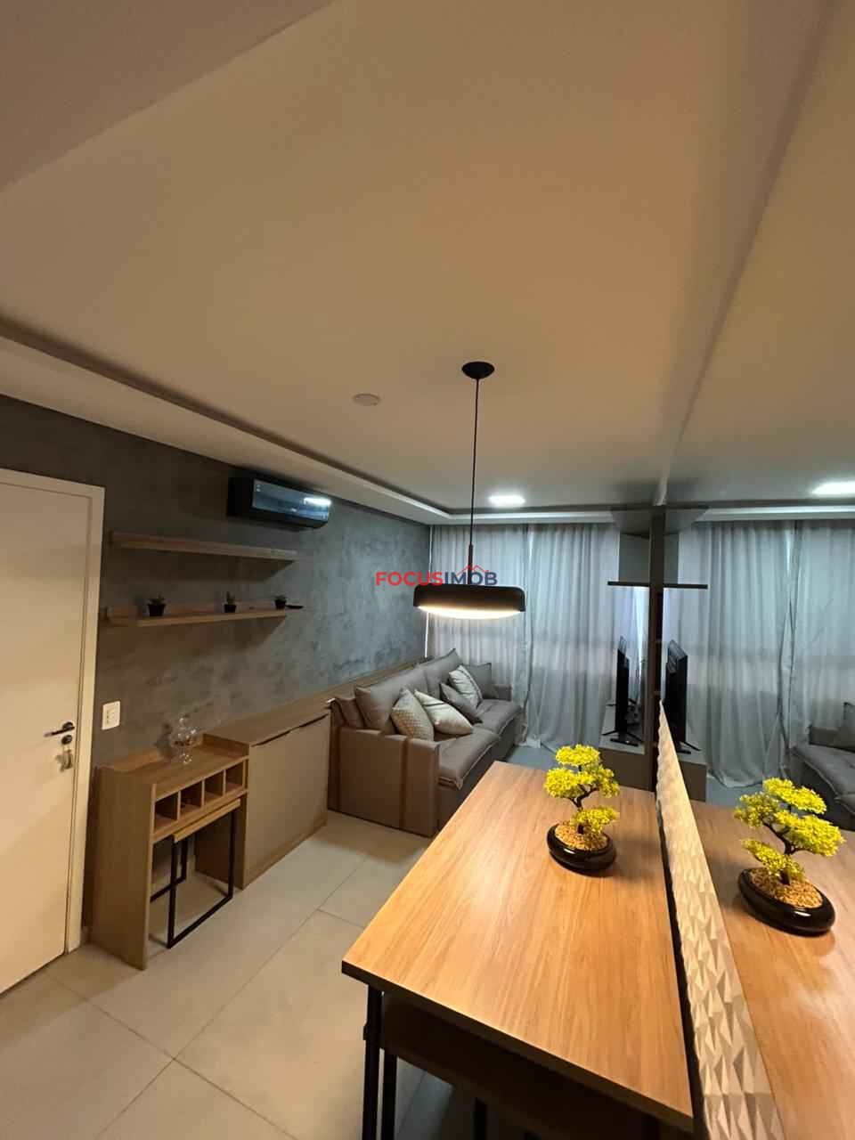 Apartamento Mobiliado para Alugar com 52 m², 2 Quartos e 2 banheiros, 1 Vaga coberta, R$2.500,00 Mensal