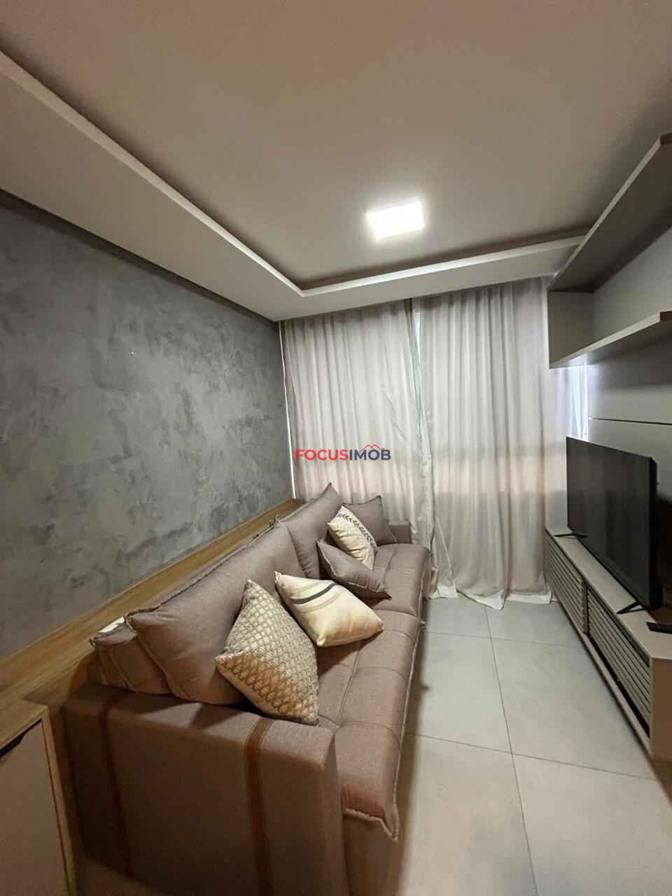 Apartamento Mobiliado para Alugar com 52 m², 2 Quartos e 2 banheiros, 1 Vaga coberta, R$2.500,00 Mensal